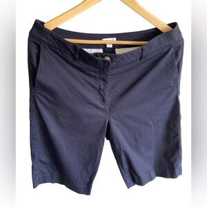 J. Jill Women’s navy blue casual Bermuda shorts, size 12, great condition